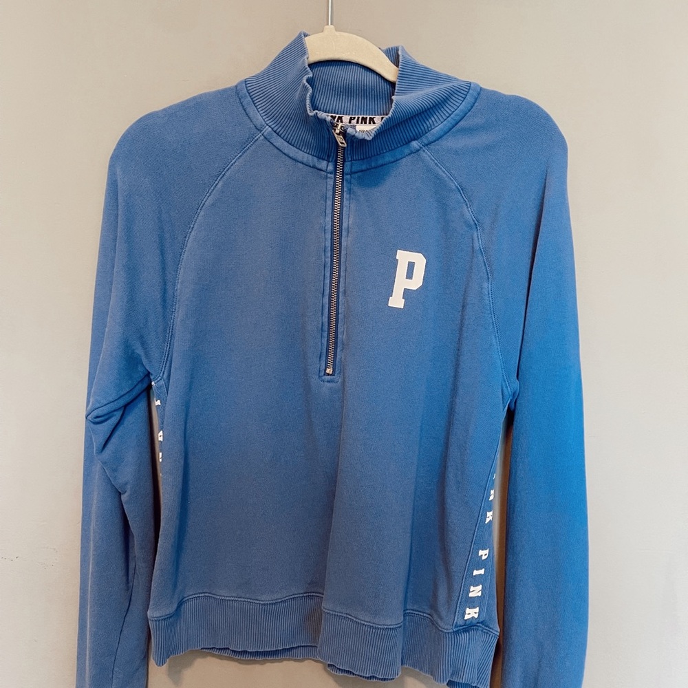 PINK half zip hoodie